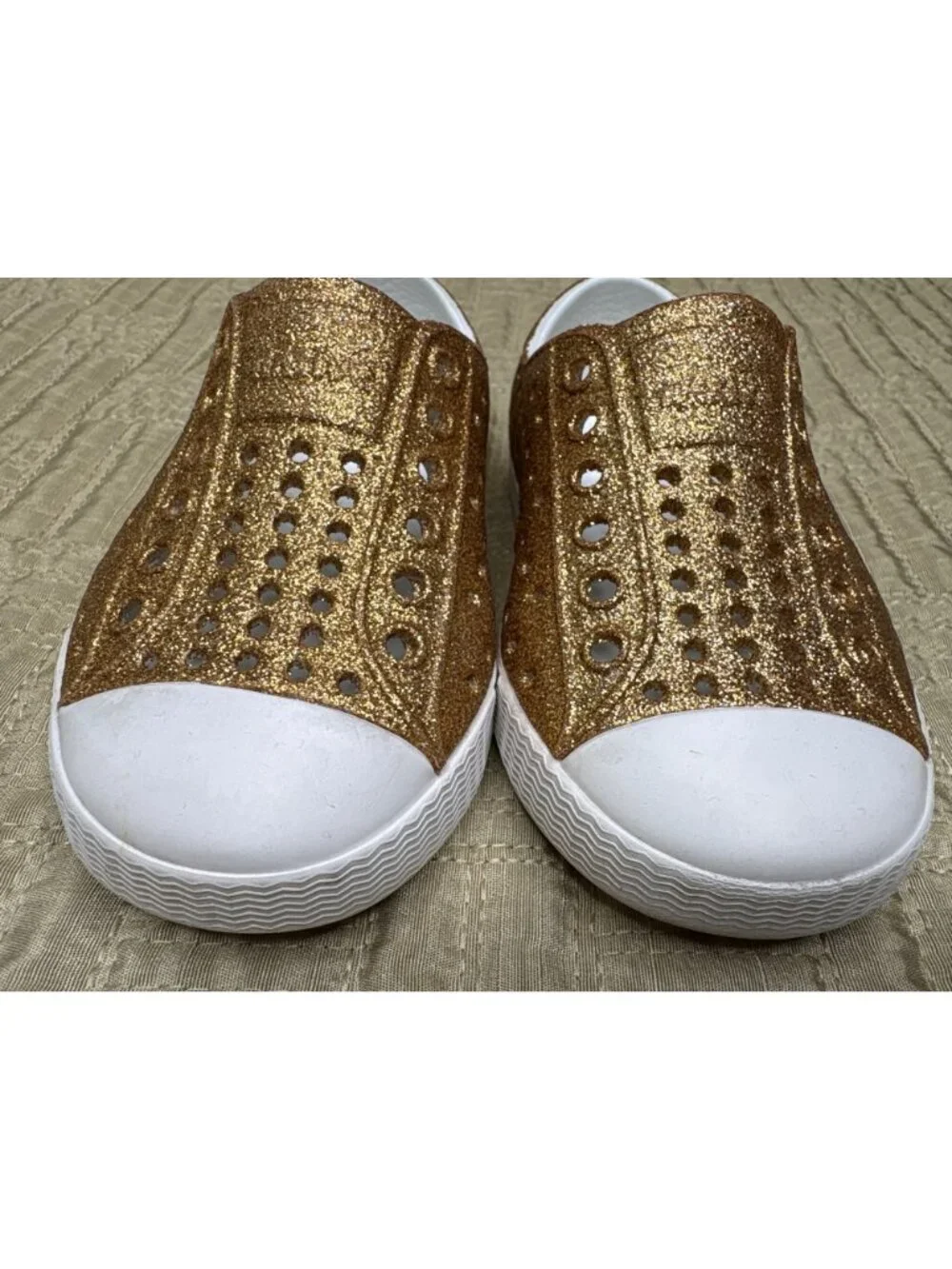 C5 Native Jefferson Bling Gold Glitter Unisex Child Shoes Sneakers